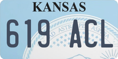 KS license plate 619ACL