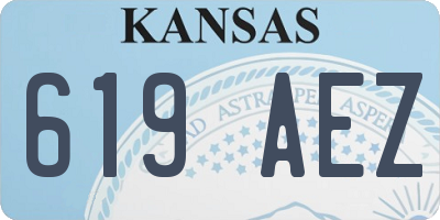 KS license plate 619AEZ