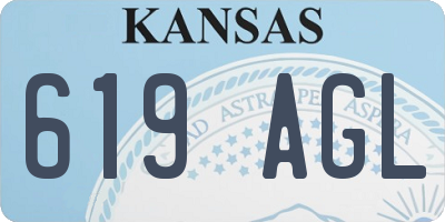 KS license plate 619AGL