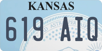 KS license plate 619AIQ