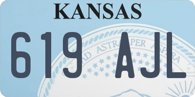 KS license plate 619AJL
