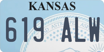 KS license plate 619ALW