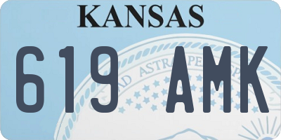 KS license plate 619AMK