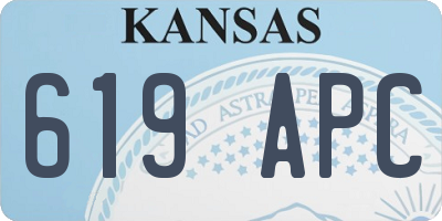KS license plate 619APC