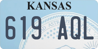 KS license plate 619AQL