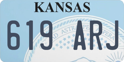 KS license plate 619ARJ