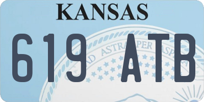 KS license plate 619ATB