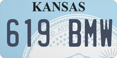 KS license plate 619BMW