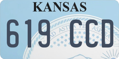 KS license plate 619CCD