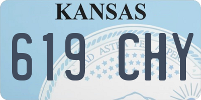 KS license plate 619CHY