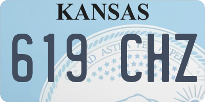 KS license plate 619CHZ
