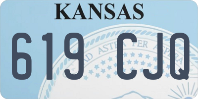 KS license plate 619CJQ