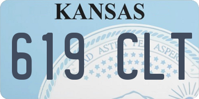 KS license plate 619CLT