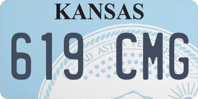 KS license plate 619CMG