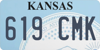 KS license plate 619CMK