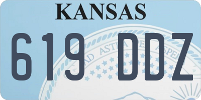 KS license plate 619DDZ