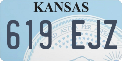 KS license plate 619EJZ