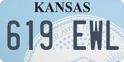 KS license plate 619EWL