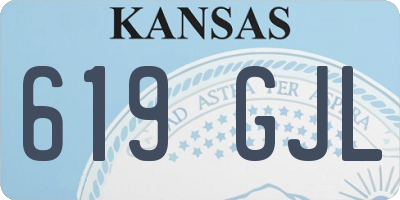 KS license plate 619GJL