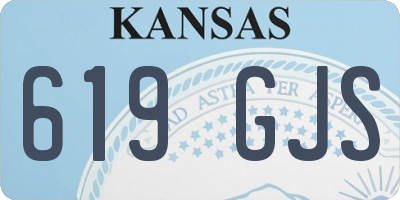 KS license plate 619GJS