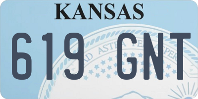 KS license plate 619GNT