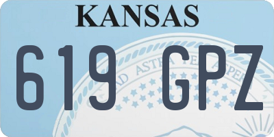 KS license plate 619GPZ