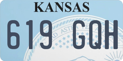 KS license plate 619GQH