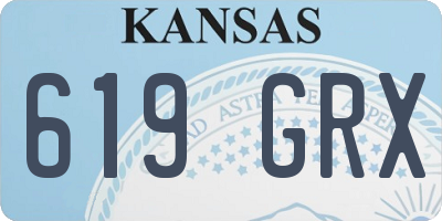 KS license plate 619GRX