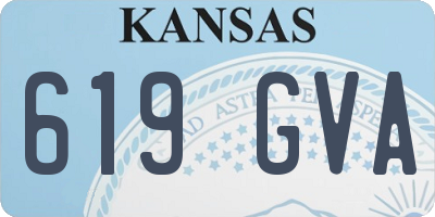 KS license plate 619GVA