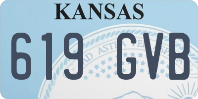 KS license plate 619GVB