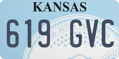 KS license plate 619GVC