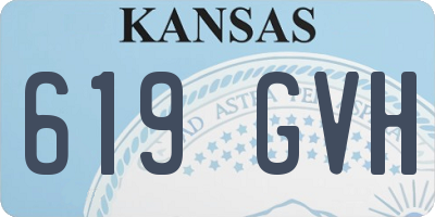 KS license plate 619GVH