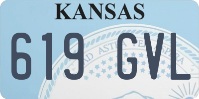 KS license plate 619GVL