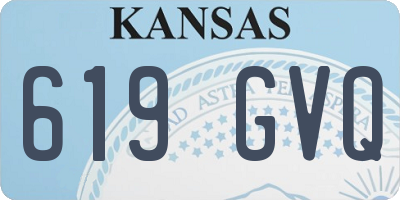 KS license plate 619GVQ