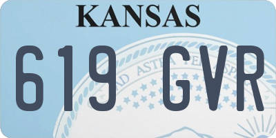 KS license plate 619GVR