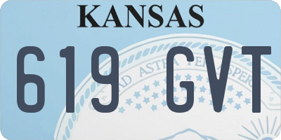 KS license plate 619GVT