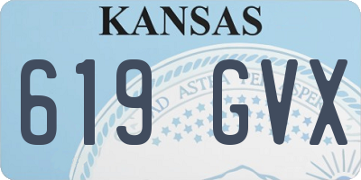KS license plate 619GVX