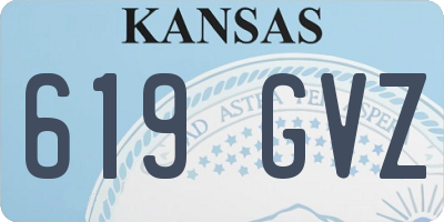 KS license plate 619GVZ