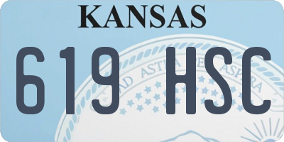 KS license plate 619HSC