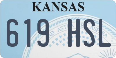 KS license plate 619HSL