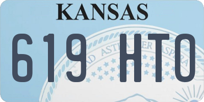 KS license plate 619HTO