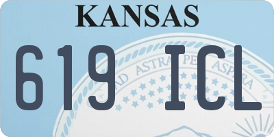 KS license plate 619ICL