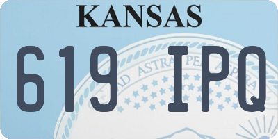 KS license plate 619IPQ