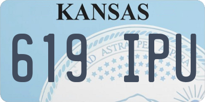 KS license plate 619IPU