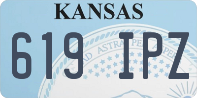 KS license plate 619IPZ