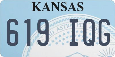 KS license plate 619IQG