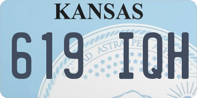 KS license plate 619IQH