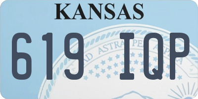 KS license plate 619IQP