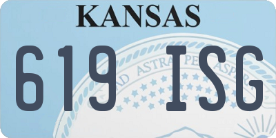 KS license plate 619ISG
