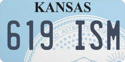 KS license plate 619ISM